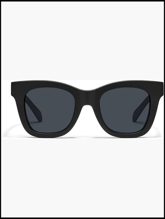 Oversized Square Polarized Sunglasses with UV Protection, Metal Bow Bar